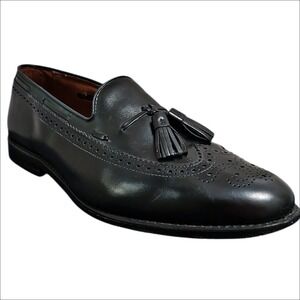Allen Edmonds Wingtip Tassel Loafers 11.5 D Black Manchester Leather Dress Shoes